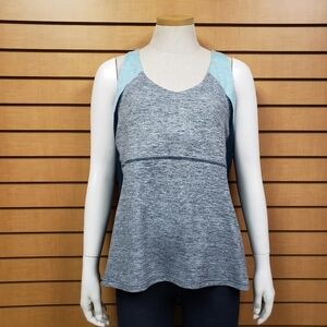 Lucy Workout Tank Top Size XL Built In Bra Exercise Activewear Athletic